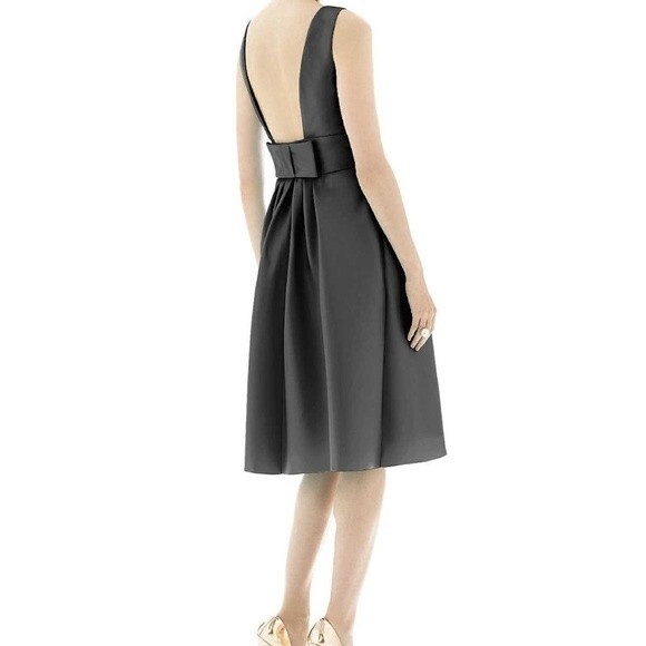 ALFRED SUNG Dresses & Skirts - Alfred Sung Black Bridesmaid Cocktail Length Dress Style D660, Size 2